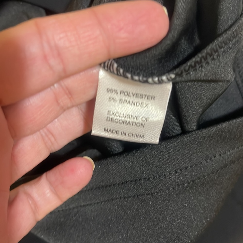 BN without  Tags small dressy pant suit with overlay - Picture 4 of 6